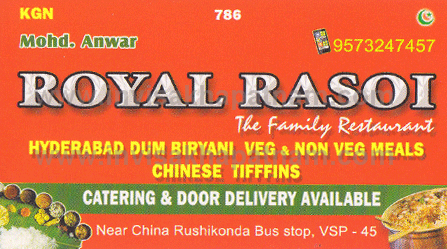 Royal Rasoi,Chinna Rushikonda In Visakhapatnam, Vizag