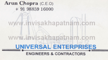 universal enterprises,Visakhapatnam In Visakhapatnam, Vizag
