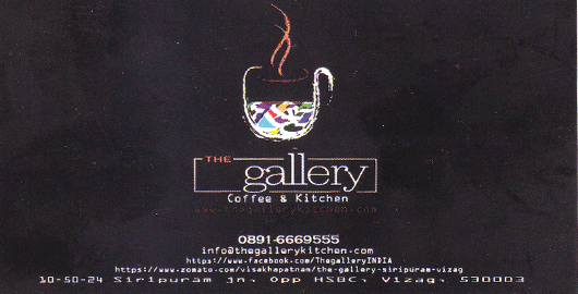 The Gallery Coffee And Kitchen Siripuram in Visakhapatnam vizag,siripuram In Visakhapatnam, Vizag