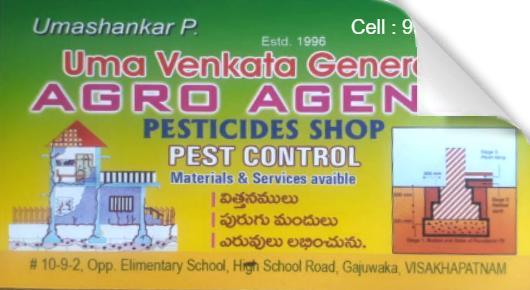 Uma Venkata General and Agro Agency pest Control Pesticides Gajuwaka in Visakhapatnam Vizag,Gajuwaka In Visakhapatnam, Vizag