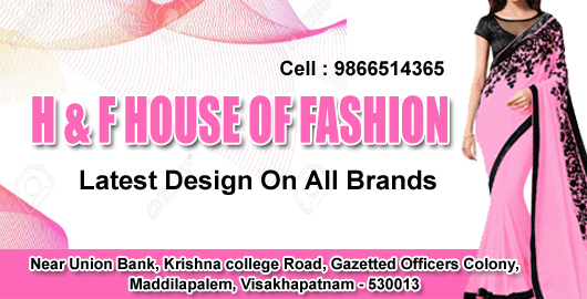 H And F House Of Fashion Maddilapalem in Visakhapatnam Vizag,Maddilapalem In Visakhapatnam, Vizag