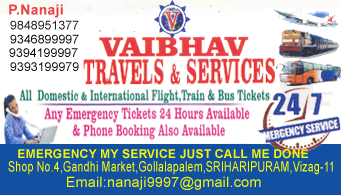 Vaibhav Travels And Services Sriharipuram in Visakhapatnam Vizag,Gajuwaka In Visakhapatnam, Vizag