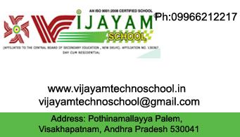 Vijayam School In visakhapatnam,Pothinamallayya Palem In Visakhapatnam, Vizag