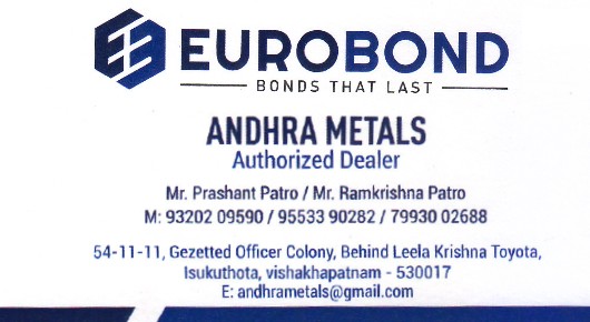 eurobond authorized dealers andhra metals isukathota visakhapatnam vizag,Isukathota In Visakhapatnam, Vizag