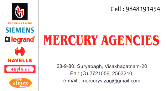 mercury agencies electrical dealers contractors suryabagh vizag visakhapatnam,suryabagh In Visakhapatnam, Vizag