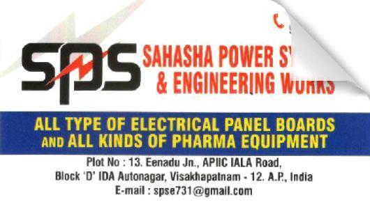Sahasha Power Systems and Engineering Works Electrical Panel Manufacturers Autonagar in Visakhapatnam Vizag,Auto Nagar In Visakhapatnam, Vizag