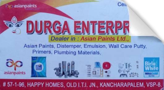 Durga Enterprises Asian Paints Distemper Emulsion Wall Care Putty Primers Plumbing Materials dealers Kancharapalem Vizag Visakhapatnam,kancharapalem In Visakhapatnam, Vizag