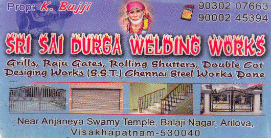 Sri Sai Durga Welding Works Arilova in Visakhapatnam Vizag,Arilova In Visakhapatnam, Vizag
