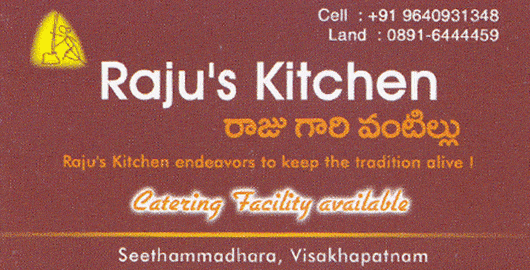 Rajus Kitchen Seethammadhara in Visakhapatnam Vizag,Seethammadhara In Visakhapatnam, Vizag
