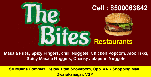 The Bites Restaurants Dwarakanagar in Visakhapatnam Vizag,Dwarakanagar In Visakhapatnam, Vizag