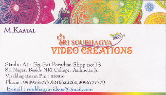 Soubhagya Video Creations in Visakhapatnam,Asilmetta In Visakhapatnam, Vizag