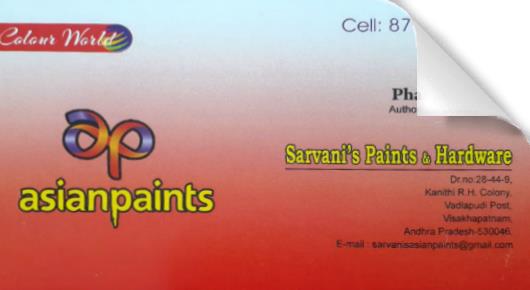 Sarvanis paints hardware asian Paints Dealers Kanithi Vadlapudi Visakhapatam Vizag,Vadlapudi In Visakhapatnam, Vizag