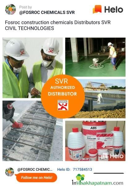 SVR Civil Technologies 75feet Road Fosroc Chemicals in Visakhapatnam Vizag