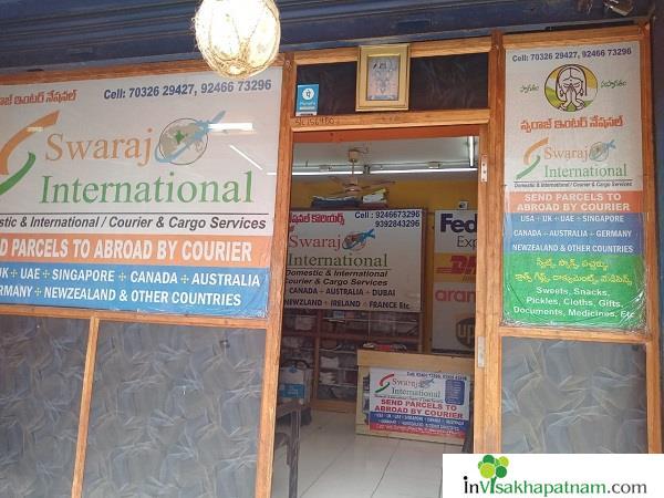 Swaraj International Couriers and Cargo Services Near MVP Colony Ushodaya Junction Vizag Visakhapatnam
