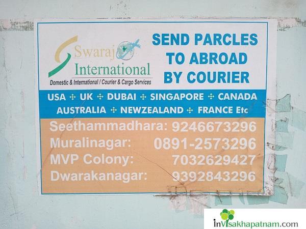 Swaraj International Couriers and Cargo Services Near Murali Nagar in Visakhapatnam Vizag