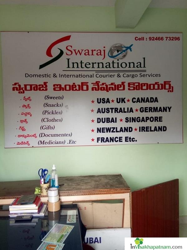 Swaraj International Courier and Cargo Service near Vadlapudi in Visakhapatnam Vizag