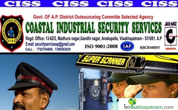 coastal industrial security services anakapalli security guards house keeping staff Office staff workers labour suppliers visakhapatnam vizag