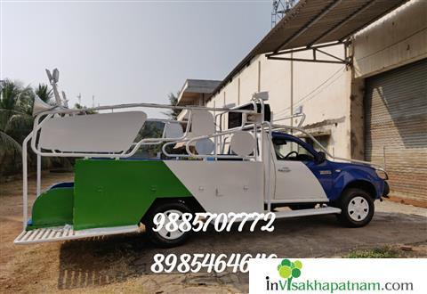 sv engineering bus body building works political campain vans pracharadham vizag visakhapatnam